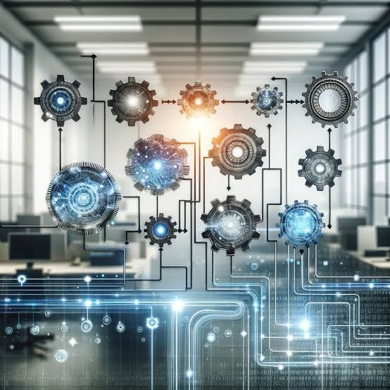 Illustration d'un processus automatisé et interconnecté